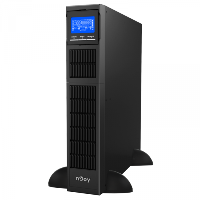UPS Njoy Balder 1000 Online, Tower rack, 1000 W, fara AVR, IEC x 8, display LCD, back-up 11 , 20 min. Putere (VA): 1000