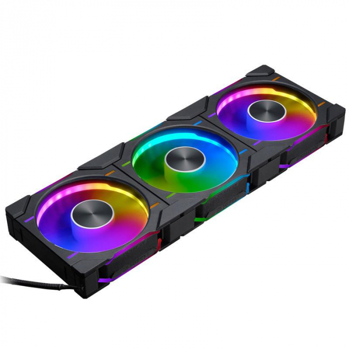 Ventilator PHANTEKS D30 PWM Rg Afw D-RGB 3x 120mm negru