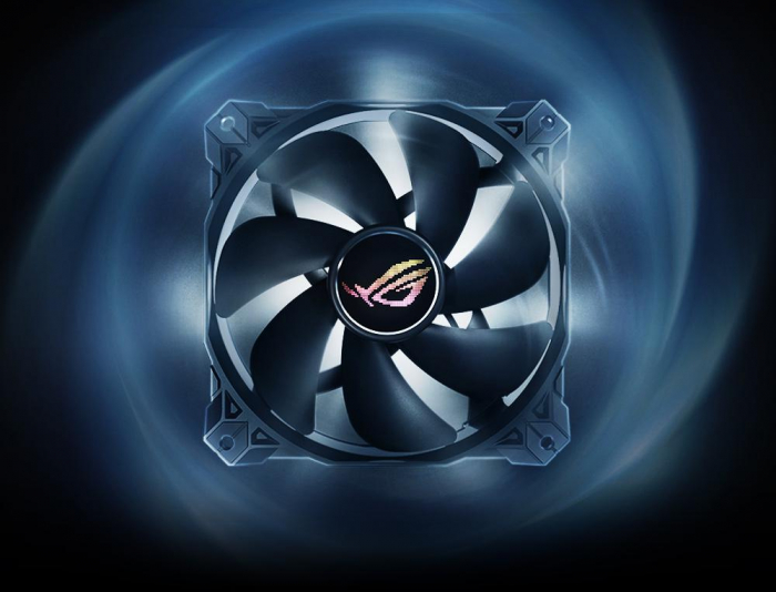 Ventilator radiator carcasa asus rog strix xf, 120mm, black