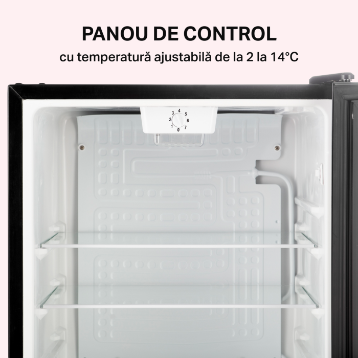 Vitrina frigorifica STARCREST SBC-92BKE, 92 L, Control temperatura, Usa sticla, H 83.2 cm, Negru [4]