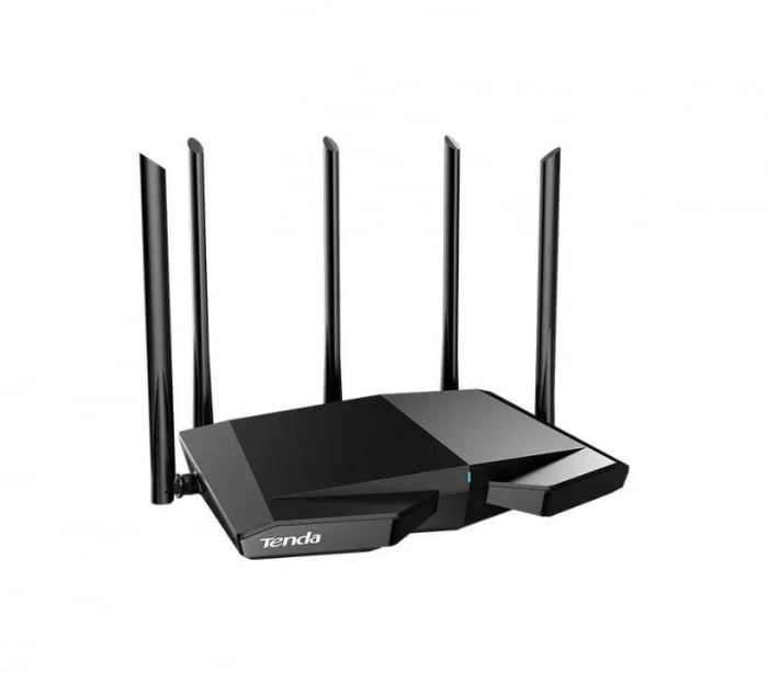 Wireless Router Tenda, RX27PRO; AXE5700, TRI-Band Gigabit Wi-Fi 6 Router, Standarde si protcoale: IEEE802.3, IEEE802.3u,IEEE802.3ab, interfata: 1 10 100 1000Mbps WAN port, 3 10 100 1000Mbps LAN ports