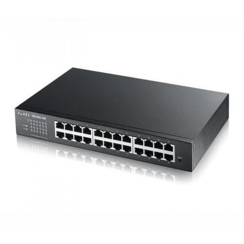 Zyxel GS1900-24, 24-port GbE L2, 24 Port Smart Switch, rackmount,