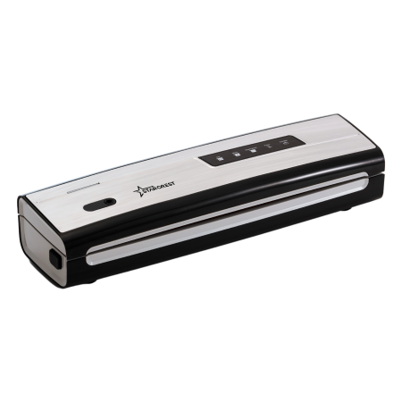 Aparate de vidat - Aparat de vidat si sigilat STARCREST VS-3230X, 130W, Touch Control, 5 Functii, Furtun de vidare caserole, Cutter incorporat, Inox
