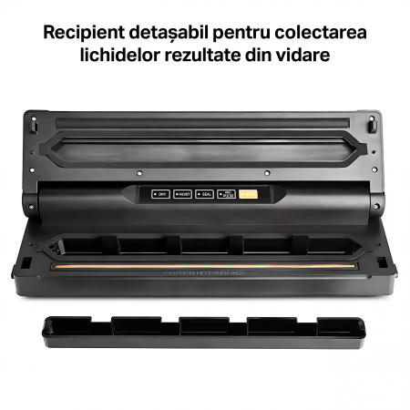 Aparat de vidat si sigilat STARCREST VS-6016, 110W, Touch Control, 5 Functii, Furtun de vidare caserole, Cutter incorporat, Negru/Inox [7]