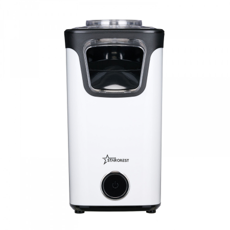 Aparate de preparat desert - Aparat pentru popcorn STARCREST SPM-1100WH, 1100 W, Alb/Negru