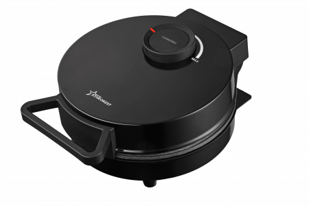 RESIGILAT - Aparat pentru preparat vafe / gofre STARCREST WM-2022BK, 1200 W, 5 vafe, Termostat ajustabil, Indicator luminos, Negru [3]