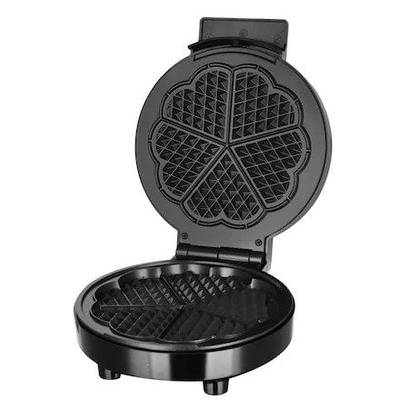 Aparat pentru preparat vafe STARCREST WM-1912, 1000W, 5 vafe, Placi antiaderente, Indicator luminos, Negru [2]