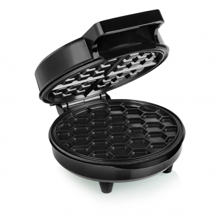 Aparat pentru preparat waffe Tristar WF-3089, 1200 W, 2 Waffe, Termostat, Negru/Inox [2]