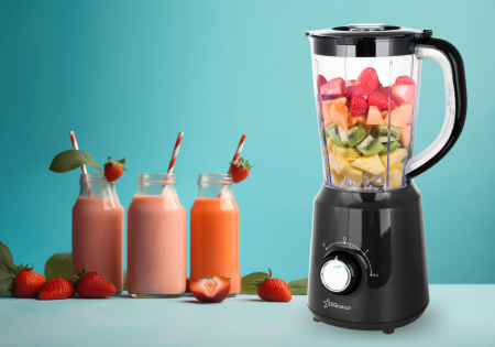 RESIGILAT - Blender STARCREST STB-15500B, 500 W, 1.5 l, 2 viteze + functie Pulse, Negru [3]