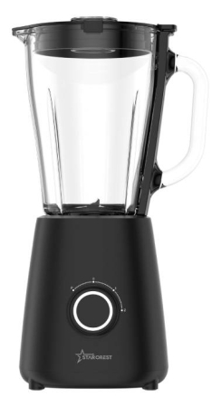 Blendere - Blender STARCREST STB-15500B, 500 W, 1.5 l, 2 viteze + functie Pulse, Negru