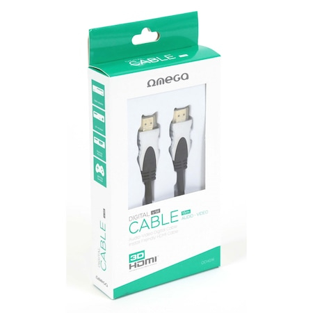 Cablu Omega OCHG14, HDMI male - HDMI male, 1.5m, Black [2]