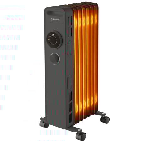 Calorifer - Calorifer electric cu ulei STARCREST SOH-0715BK, 1500 W, 7 elementi, 3 trepte de putere, Termostat mecanic, Protectie supraincalzire, Siguranta anti cadere, Negru