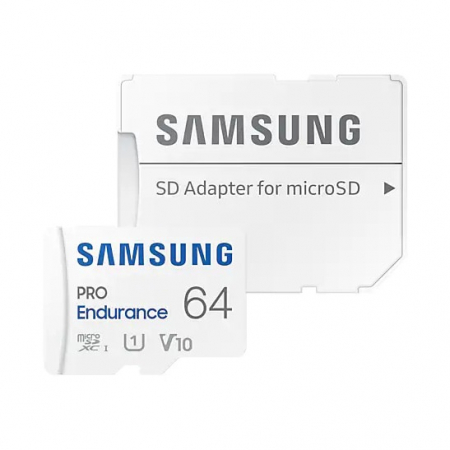 PC, Periferice & Software - Card de memorie Samsung microSD, PRO Endurance, 64GB, 100MB/s