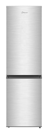 Electrocasnice Mari - Combina frigorifica STARCREST SC-170IX-E, 170 L, Clasa E, Less Frost, Termostat reglabil, Iluminare LED, Suprafata Inox antiamprenta, Picioare ajustabile, Usi reversibile, H 151.8 cm, Inox