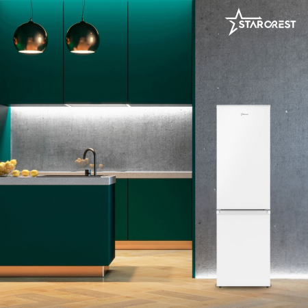 Combina frigorifica STARCREST SC-170WH-E, 170 L, Clasa E, Less Frost, Termostat reglabil, Iluminare LED, Picioare ajustabile, Usi reversibile, H 151.8 cm, Alb [7]