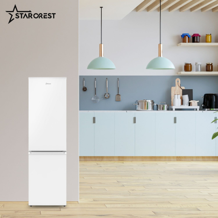 Combina frigorifica STARCREST SC-170WH-E, 170 L, Clasa E, Less Frost, Termostat reglabil, Iluminare LED, Picioare ajustabile, Usi reversibile, H 151.8 cm, Alb [6]