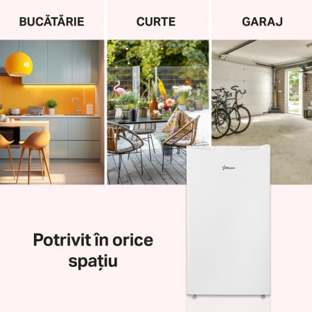 Congelator STARCREST SUF-63WH, Clasa E, Capacitate 63 L, 3 sertare, H 82.5 cm, Alb [5]