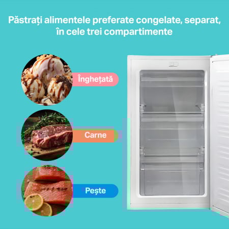 Congelator STARCREST SUF-63WH, Clasa E, Capacitate 63 L, 3 sertare, H 82.5 cm, Alb [4]