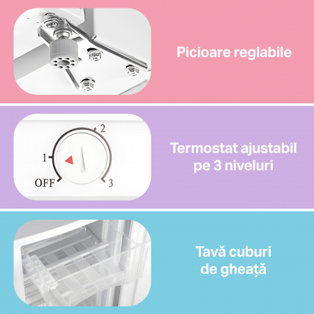 Congelator STARCREST SUF-86SI, Clasa E, Capacitate 80 L, 3 sertare, H 84.5 cm, Gri [5]