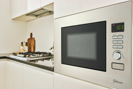 Cuptor cu microunde incorporabil STARCREST SMW-BI20X, 20 L, 800 W, Grill, Control Digital, Display LCD, Inox [1]