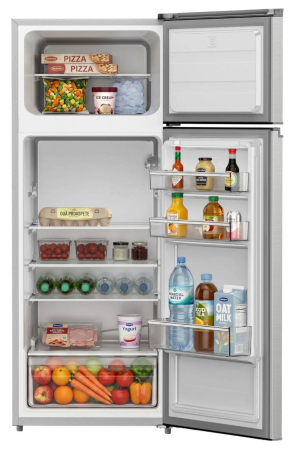 Frigider cu 2 usi STARCREST SF-210IX-E, 210 L, Clasa E, Iluminare LED, Inox Antiamprenta Termostat Ajustabil, Usi reversibile, H 143 cm, Inox [1]