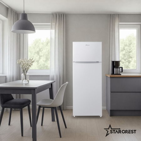 Frigider cu 2 usi STARCREST SF-210WH-E, 210 L, Clasa E, Iluminare LED, Termostat Ajustabil, Usi reversibile, H 143 cm, Alb [5]