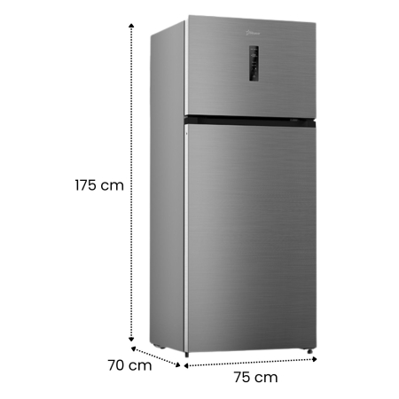 Frigider cu doua usi STARCREST SF-497NF-IX, 497 L, Full NoFrost, Compresor Inverter, Clasa E, Display, Functie super racire, Blocare acces copii, H 175 cm, Inox [8]