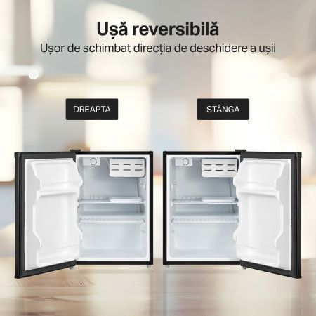 Frigider cu o usa STARCREST SF-660BLK, Clasa E, Capacitate 66 L, H 63 cm, Negru [8]