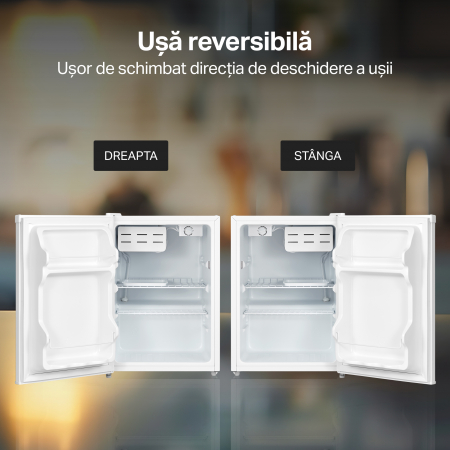 Frigider cu o usa STARCREST SF-660WHT, Clasa E, Capacitate 66 L, H 63 cm, Alb [8]