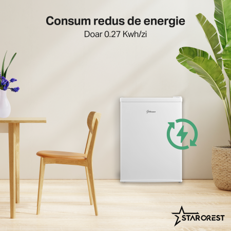 Frigider cu o usa STARCREST SF-660WHT, Clasa E, Capacitate 66 L, H 63 cm, Alb [3]