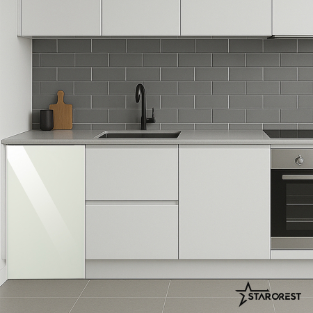 Frigider cu o usa STARCREST SF-91GLS-WHE Clasa E, Capacitate 91L, Iluminare interioara, H 83 cm, Sticla Alba [6]