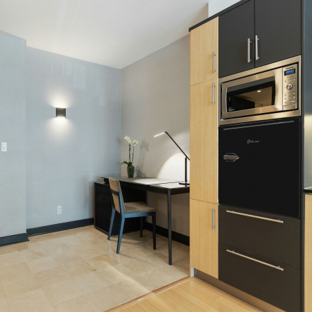 Frigider minibar STARCREST SRMB-47BK, Design Vintage, 46 l, Clasa E, H 52 cm, Negru [6]