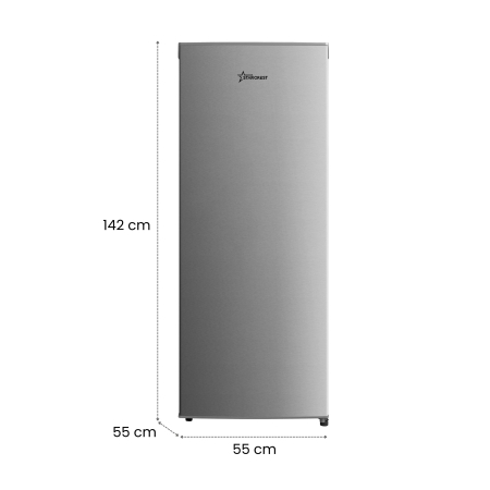 Frigider - Racitor cu o usa STARCREST SFL-230IXE, 230 l, Clasa E, Termostat reglabil, Rafturi ajustabile, H 142 cm, Inox [8]
