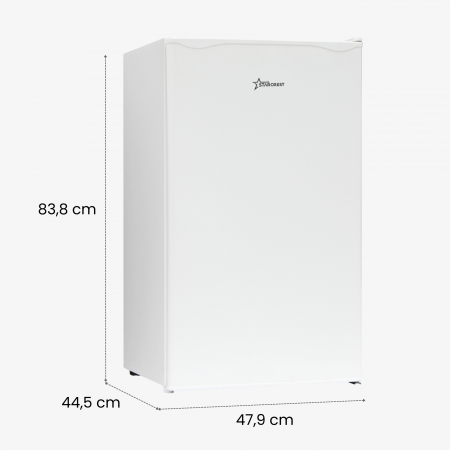 Frigider - Racitor cu o usa STARCREST SFL-92WHE, Clasa F, Capacitate 92L, Iluminare interioara, H 83 cm, Alb [8]