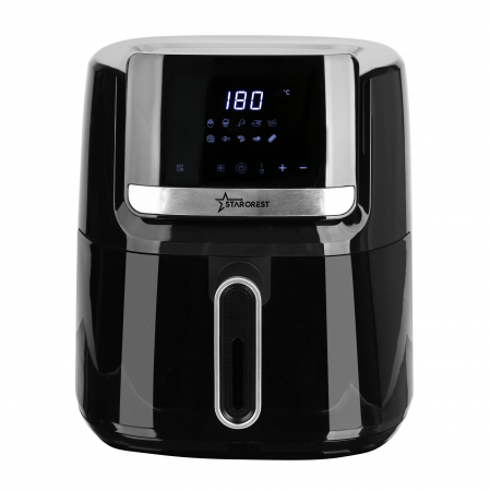 Friteuza cu aer cald STARCREST SFR-6250BK, 1600 W, 6.5 Litri, Termostat 80 - 200 °C, 10 programe predefinite, Negru [1]