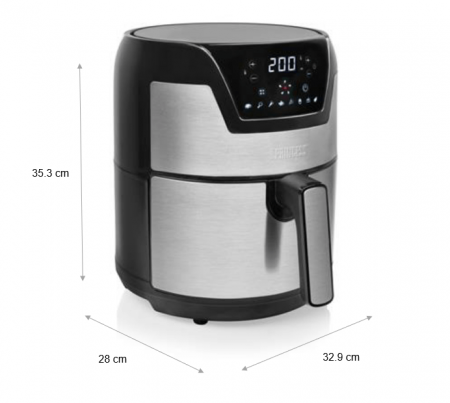 Friteuza Digitala cu aer cald XXL Princess 182026, 1500 W, , Argintiu [4]