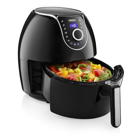 Friteuza digitala cu aer cald XXL Princess 182055, 1700 W, 5.2 litri, termostat reglabil 80 - 200°, Functii prajire, coacere, reincalzire, Negru [3]