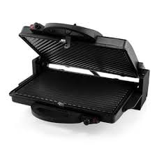 Gratar electric Princess 112340, 2000 W, Placi nonaderente 31x21cm, Deschidere la 180°, Termostat reglabil,  Manere CoolTouch, Negru [3]