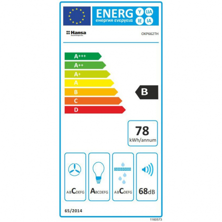 Hota incorporabila decorativa Hansa OKP662TH, Putere de absorbtie 548 mc/h, 1 motor, 60 cm, Inox [2]