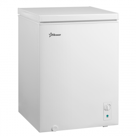 Lazi frigorifice - Lada frigorifica STARCREST SCF-143WHE, Clasa E, Capacitate 143L, Sistem convertibil - functie frigider, Termostat reglabil, Alb