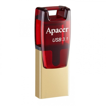 Memorie flash Apacer AH180 USB3.1 - USB-C, 32GB, OTG, rosu [2]