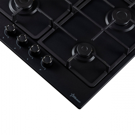 Plita  incorporabila pe gaz STARCREST SGH-4050BK,  4 Arzatoare, Aprindere electrica,  Neagra [1]