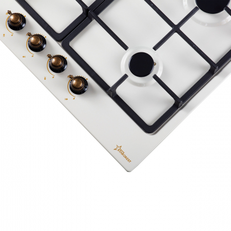 Plita  incorporabila pe gaz STARCREST SGH-4080CR, 4 Arzatoare, Aprindere electrica,  Crem [1]