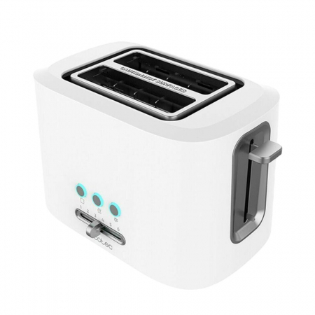 Prăjitoare de pâine - Prajitor de paine Cecotec Toast&Taste 03188, 980 W, Alb
