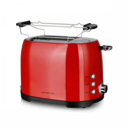 Electrocasnice Mici - Prajitor de paine Emerio TO-122102.12, 2 felii, 80W, 7 trepte de rumenire,  Rosu