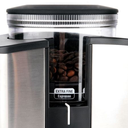 Rasnita de cafea Gastroback 42602, 130W, Timer, 18 setari de grosime, Negru/Inox [2]