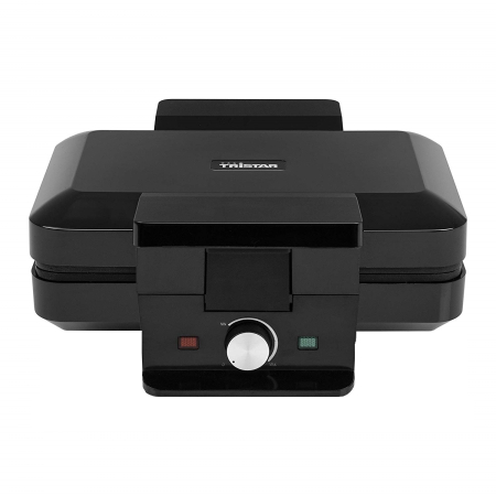 RESIGILAT - Aparat pentru preparat vafe belgiene Tristar WF-1165, 1000 W, 2 Waffle, Termostat reglabil, Placi Antiaderente, Negru [1]