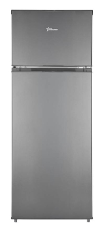 RESIGILAT - Frigider cu 2 usi STARCREST SF-210DX-E, 210 L, Clasa E, Iluminare LED, Termostat Ajustabil, Usi reversibile, H 143 cm, Inox Negru [0]