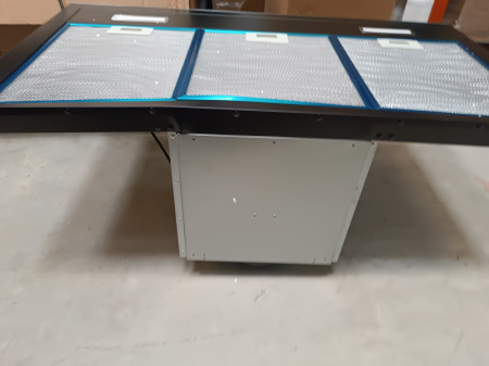 Hota incorporabila decorativa STARCREST SDH-9100X, Putere de absorbtie 800 m3/h, Control touch, Iluminare LED, Clasa B, 90cm, Negru + Sticla neagra [2]