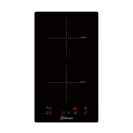 Plite incorporabile - RESIGILAT - Plita incorporabila STARCREST SIH-3030, Inductie, 3300 W, 2 zone de gatit, 9 trepte de putere, Touch control, Timer, Sticla Neagra